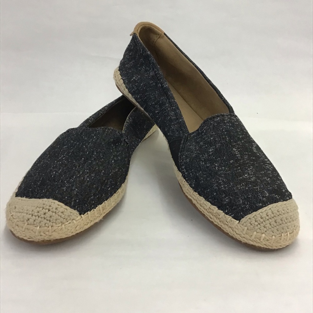 Sperry Top-Sider Sunset Skimmer Linen Espadrille Flats, black, Size: 6.5